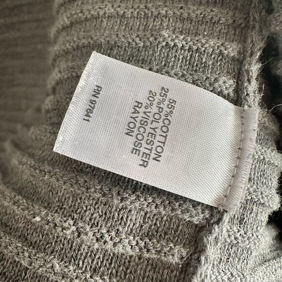 J Jill Gray Long Sleeve Ribbed Cardigan | Size Small | Open Front Long Cardigan - Picture 4 of 5